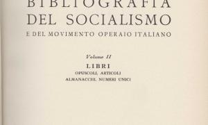 Bibliografia del socialismo e del movimento operaio italiano